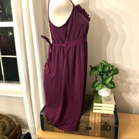 🎯3/$10 LOFT Sleeveless Plum Dress 10 Petite - Picture 4 of 8
